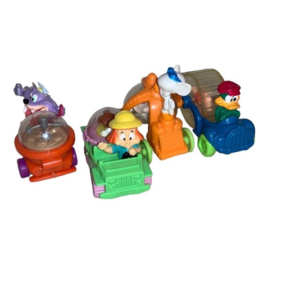 4 Piece 1992 McDonald's Toys Warner Bros. TINY TUNES / Looney Tunes Cars Vintage - Picture 6 of 8
